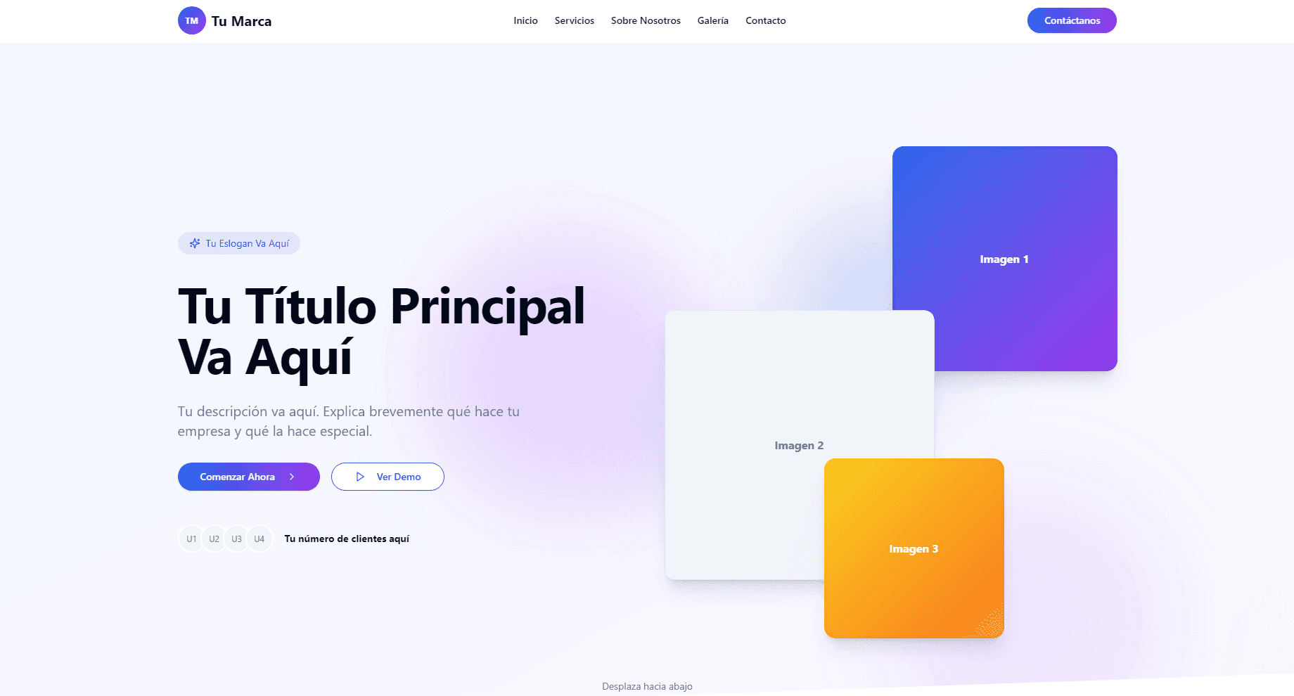 Boceto Landing Page